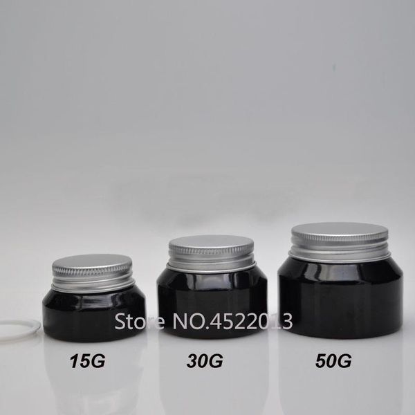 storage bottles & jars 10pcs/lot 15g 30g 50g empty black cosmetic cream jar, elegant glass mask refillable pot with aluminum lid, diy makeup
storage bottles & jars 10pcs/lot 15g 30g 50g empty black cosmetic cream jar, elegant glass mask refillable pot with aluminum lid, diy makeup