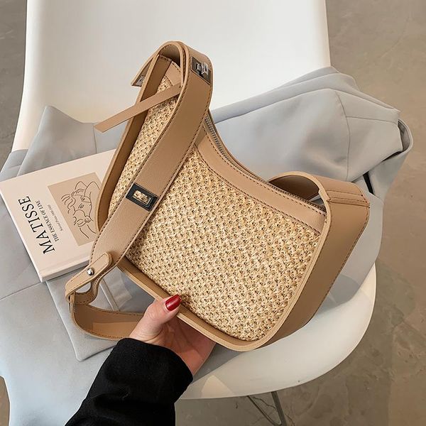 evening bags straw shoulder bag for women weave saddle handbag summer women's designer beach travel purses
evening bags straw shoulder bag for women weave saddle handbag summer women's designer beach travel purses