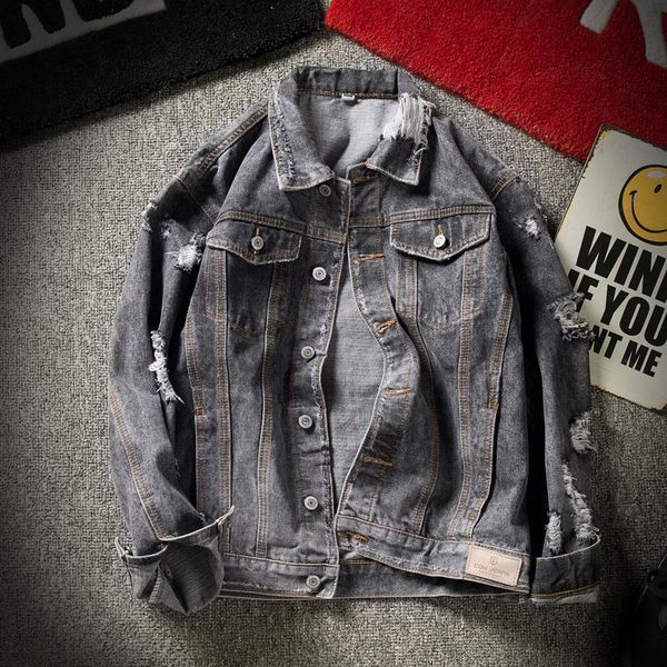 Men's Jackets Fashion Jean Denim Coat Homme Top Quality Outwear Bomber Jacket Spring Autumn Hip Hop Overcoat J63V, Black;brown
Men's Jackets Fashion Jean Denim Coat Homme Top Quality Outwear Bomber Jacket Spring Autumn Hip Hop Overcoat J63V, Black;brown