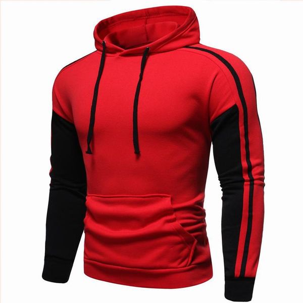men's hoodies & sweatshirts 2021 sports and leisure pullover sweater european size slim fit fake two-piece hoodie, Black 
men's hoodies & sweatshirts 2021 sports and leisure pullover sweater european size slim fit fake two-piece hoodie, Black