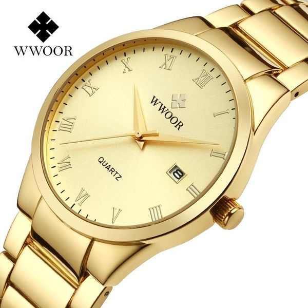wristwatches wwoor watch men luxury gold date quartz mens watches high end golden stainless steel waterproof wristwatch relogio masculin, Slivery;brown
wristwatches wwoor watch men luxury gold date quartz mens watches high end golden stainless steel waterproof wristwatch relogio masculin, Slivery;brown