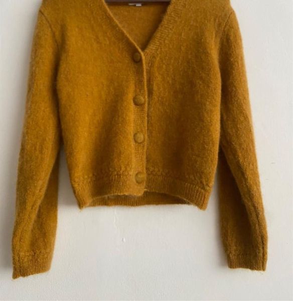 women's knits & tees mohair blend women knit cardigan long sleeve v-neck single breasted casual wild lady sweater, White 
women's knits & tees mohair blend women knit cardigan long sleeve v-neck single breasted casual wild lady sweater, White