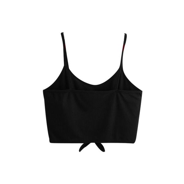 women solid color fashion wild back sleeveless tank knot hem crop cami sweet corset summer female tanks women's & camis, White
women solid color fashion wild back sleeveless tank knot hem crop cami sweet corset summer female tanks women's & camis, White