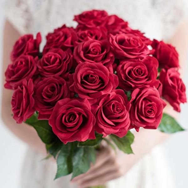 1pc red rose artificial flower real touch latex flowers faux silicone fake bouquet decoration for home wedding party decorative & wreaths
1pc red rose artificial flower real touch latex flowers faux silicone fake bouquet decoration for home wedding party decorative & wreaths