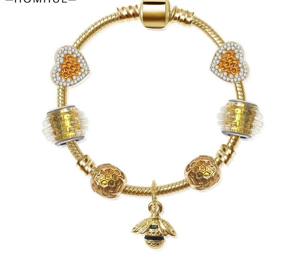 fashion gold plated european charm beads bee dangle pendant dangle fits pandora sterling silver charm bracelets necklace diy jewelry, Golden;silver
fashion gold plated european charm beads bee dangle pendant dangle fits pandora sterling silver charm bracelets necklace diy jewelry, Golden;silver