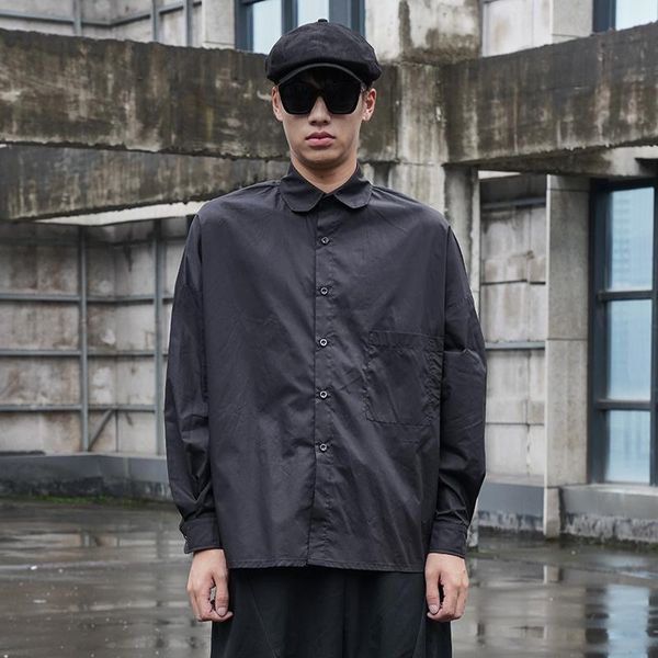 men's casual shirts long sleeve shirt spring and autumn black pocket decoration versatile fashion loose oversized, White;black
men's casual shirts long sleeve shirt spring and autumn black pocket decoration versatile fashion loose oversized, White;black