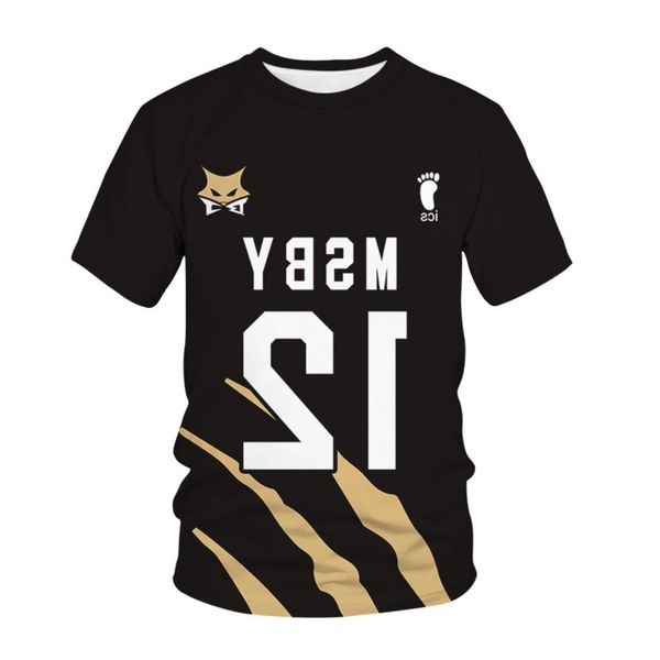 men's shirt ww 3d digital printing men's volleyball junior black wolf msby summer short sleeve youth fashion t-shirt, White;black
men's shirt ww 3d digital printing men's volleyball junior black wolf msby summer short sleeve youth fashion t-shirt, White;black