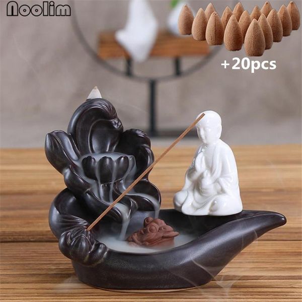 sachet bags monk buddha backflow incense burner zen buddhist home decor creative ceramic cone stick holder
sachet bags monk buddha backflow incense burner zen buddhist home decor creative ceramic cone stick holder