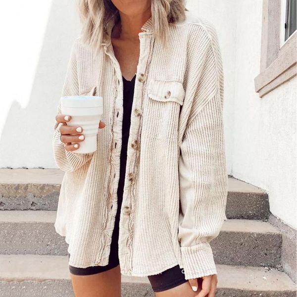women's jackets long sleeve solid color shirt coat autumn winter batwing flap pockets women warm, Black;brown
women's jackets long sleeve solid color shirt coat autumn winter batwing flap pockets women warm, Black;brown