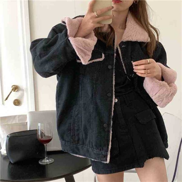 warm outwear coats women loose elegant female gentle casual chic vintage coat jacket retro denim 210525, Black;brown
warm outwear coats women loose elegant female gentle casual chic vintage coat jacket retro denim 210525, Black;brown