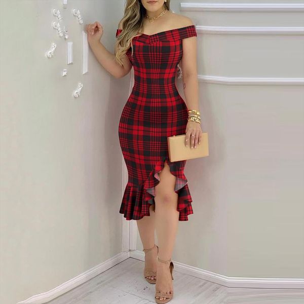 plaid plain cold shoulder ruffle women dress loose hem slit fashion summer beach party dresses dropshipping, Black;gray
plaid plain cold shoulder ruffle women dress loose hem slit fashion summer beach party dresses dropshipping, Black;gray