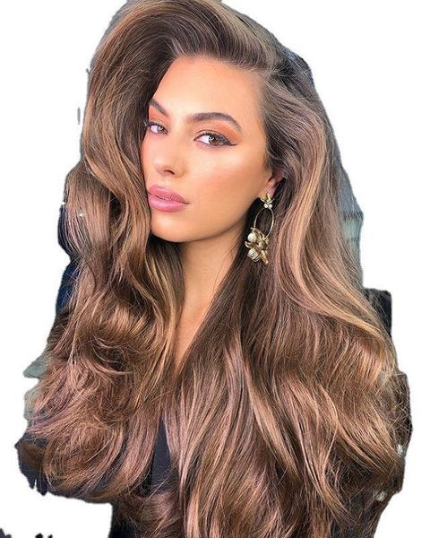 2021 new fashionable temperament wig european and american women long curly hair partial color mixed chemical fiber headgear, Black
2021 new fashionable temperament wig european and american women long curly hair partial color mixed chemical fiber headgear, Black