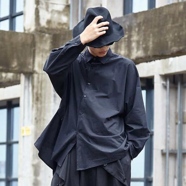 men's casual shirts dark style japanese yamamoto personality irregular leisure loose large size long sleeve shirt, White;black
men's casual shirts dark style japanese yamamoto personality irregular leisure loose large size long sleeve shirt, White;black