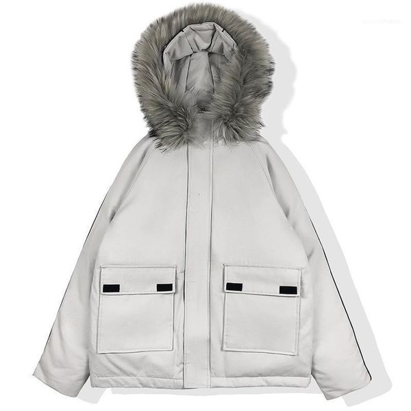 men's down & parkas 2021 winter thick jacket men hooded fur collar coats parka hip hop streetwear mens warm windbreaker wj0781, Black
men's down & parkas 2021 winter thick jacket men hooded fur collar coats parka hip hop streetwear mens warm windbreaker wj0781, Black