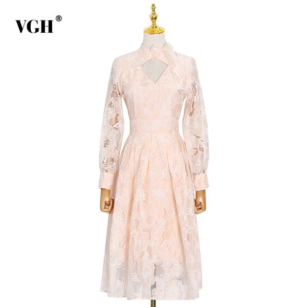 vgh pink dress for women stand collar long sleeve high waist hollow out designer hit color plus size dresses female clothes 210421, Black;gray
vgh pink dress for women stand collar long sleeve high waist hollow out designer hit color plus size dresses female clothes 210421, Black;gray