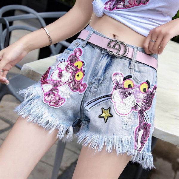women's shorts plus size high waist jeans women sequin embroidery cartoon denim hole tassel ty shorts lady wide leg 7fx1, White;black
women's shorts plus size high waist jeans women sequin embroidery cartoon denim hole tassel ty shorts lady wide leg 7fx1, White;black