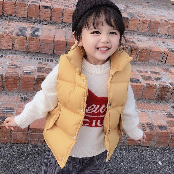 colors winter vest for boys girls 2021 warm letter printed light cotton-padded down sleeveless jacket kids 1-10y coat, Blue;gray
colors winter vest for boys girls 2021 warm letter printed light cotton-padded down sleeveless jacket kids 1-10y coat, Blue;gray
