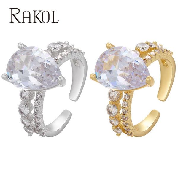cluster rings rakol fashion geometric gold color metal open adjust for women drop-shaped zirconparty jewelry factory price rrr11, Golden;silver
cluster rings rakol fashion geometric gold color metal open adjust for women drop-shaped zirconparty jewelry factory price rrr11, Golden;silver