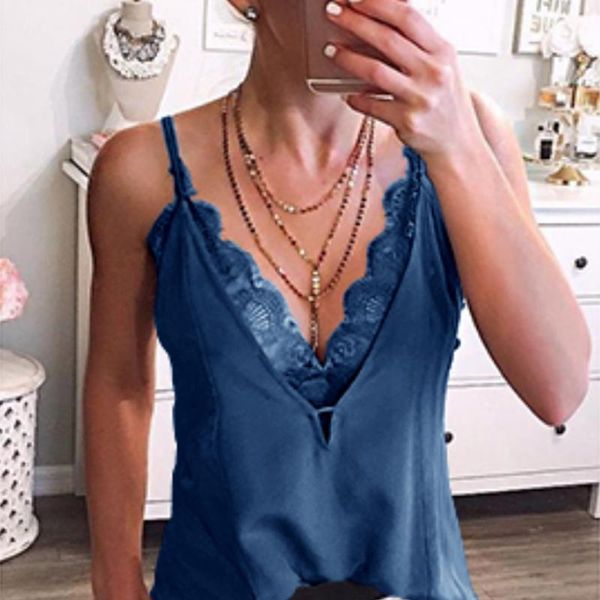 women's tanks & camis 2021 summer sleeveless solid lace deep v-neck tank strap vest basic blusas casual camisole black, White
women's tanks & camis 2021 summer sleeveless solid lace deep v-neck tank strap vest basic blusas casual camisole black, White
