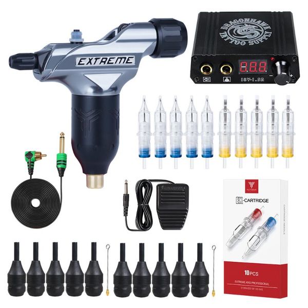 tattoo guns kits adjustable soft and hard rotary machine rca cord with lcd power supply extreme series supplies kit
tattoo guns kits adjustable soft and hard rotary machine rca cord with lcd power supply extreme series supplies kit