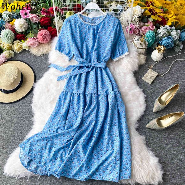 women dress floral print bandage high waist summer dresses a-line bow elegant chic vestidos fashion robe femme 210417, Black;gray
women dress floral print bandage high waist summer dresses a-line bow elegant chic vestidos fashion robe femme 210417, Black;gray