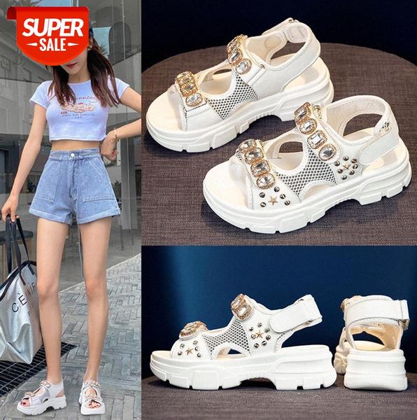 sandals velcro rhinestone leather women's ins tide platform shoes #yh2a, Black
sandals velcro rhinestone leather women's ins tide platform shoes #yh2a, Black