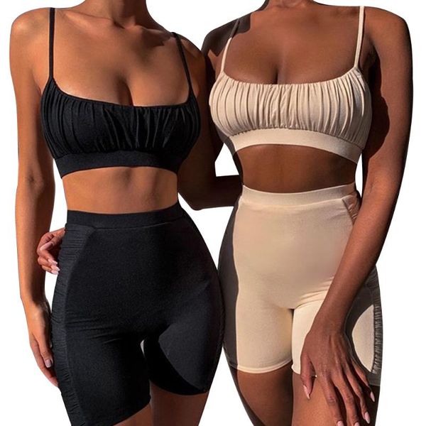 women's tracksuits 2 pieces suit set for women solid color u-neck sleeveless crop pants red/black/green/apricot, Gray
women's tracksuits 2 pieces suit set for women solid color u-neck sleeveless crop pants red/black/green/apricot, Gray