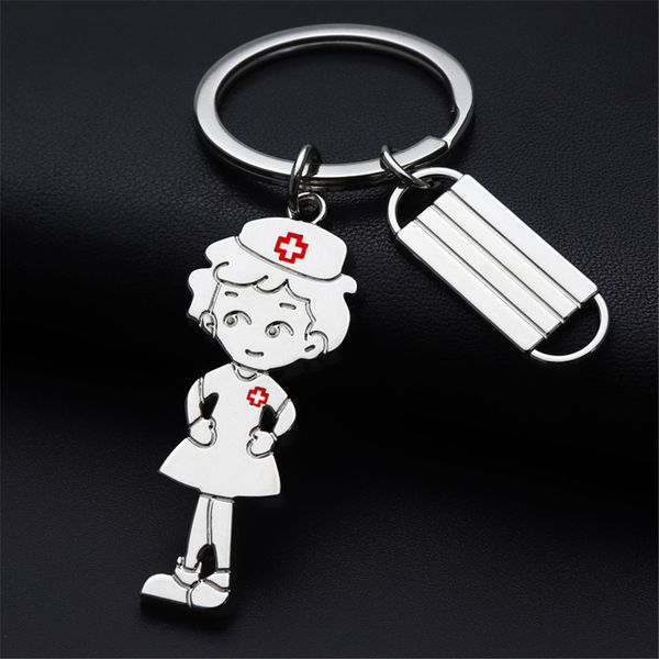 new fashion nurse keychain pendant stainless steel key ring handbag ornaments nurses day gift, Slivery;golden
new fashion nurse keychain pendant stainless steel key ring handbag ornaments nurses day gift, Slivery;golden