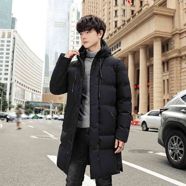 winter new korean version medium and long down warm thickened hooded large cotton padded men's et, Black
winter new korean version medium and long down warm thickened hooded large cotton padded men's et, Black