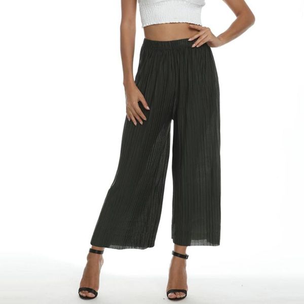 women's pants & capris women fashion wide leg long casual summer flare high waist elastic lace up loose culotte trousers cropped, Black;white
women's pants & capris women fashion wide leg long casual summer flare high waist elastic lace up loose culotte trousers cropped, Black;white
