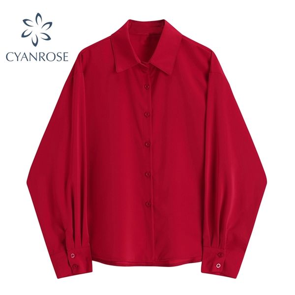 red blouses spring party women fashion shirt single breasted vintage lantern long sleeve blusas cardigan lapel loose female 210430, White
red blouses spring party women fashion shirt single breasted vintage lantern long sleeve blusas cardigan lapel loose female 210430, White