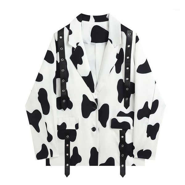 women's suits & blazers autumn korean coat women black white cow print small suit loose long sleeve single breasted turndown collar jac, White;black
women's suits & blazers autumn korean coat women black white cow print small suit loose long sleeve single breasted turndown collar jac, White;black
