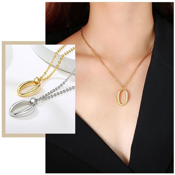 simple geometric necklace for women chic 3d hollow oval ellipse pendant girls bff sister xmas year gifts necklaces, Silver
simple geometric necklace for women chic 3d hollow oval ellipse pendant girls bff sister xmas year gifts necklaces, Silver