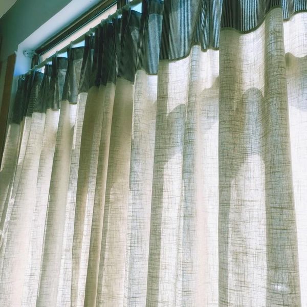 curtain & drapes original single linen fabric patchwork polyester cotton window screen light permeable pastoral living room shading
curtain & drapes original single linen fabric patchwork polyester cotton window screen light permeable pastoral living room shading