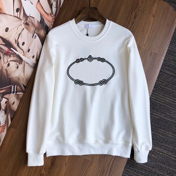 2021 men's and women's long sleeve round neck embroidered pullover sweater women's designer clothing lovers sweatshirt, Black
2021 men's and women's long sleeve round neck embroidered pullover sweater women's designer clothing lovers sweatshirt, Black