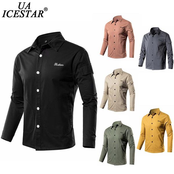 men autumn fashion casual long shirt slim brand business embroidery soft comfortable spring men's shirts, White;black
men autumn fashion casual long shirt slim brand business embroidery soft comfortable spring men's shirts, White;black
