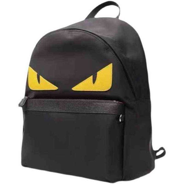little monster yellow eyes backpack men's and women's cowhide nylon cloth fashion leisure light large capacity travel bag handbag
little monster yellow eyes backpack men's and women's cowhide nylon cloth fashion leisure light large capacity travel bag handbag