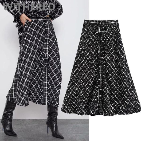dave&di spring england vintage office lady simple high waist plaid midi skirt women faldas mujer moda 2021 long skirts womens, Black
dave&di spring england vintage office lady simple high waist plaid midi skirt women faldas mujer moda 2021 long skirts womens, Black