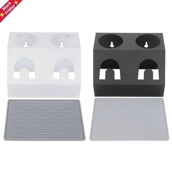 kitchen dining room dual holes draining rack soda bottles dish drainer holder with pad for sodastream accessory storage & organization
kitchen dining room dual holes draining rack soda bottles dish drainer holder with pad for sodastream accessory storage & organization