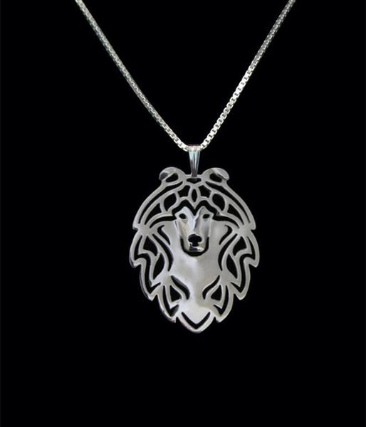 pendant necklaces drop -shetland sheepdog necklace, Silver 
pendant necklaces drop -shetland sheepdog necklace, Silver