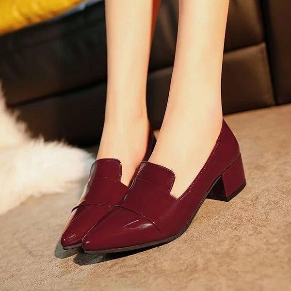 women shoes woman pointed toe shallow mouth thick heel black work patent leather platform office slip on pumps 4cm dress
women shoes woman pointed toe shallow mouth thick heel black work patent leather platform office slip on pumps 4cm dress