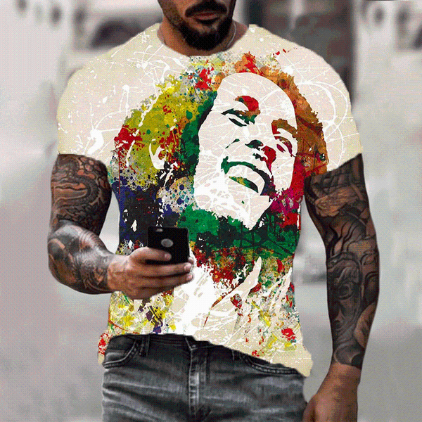 men's t-shirts 3d printed rapper bob marley t-shirt 2021 summer fashion short personality short-sleeved hip-hop clothing, White;black
men's t-shirts 3d printed rapper bob marley t-shirt 2021 summer fashion short personality short-sleeved hip-hop clothing, White;black