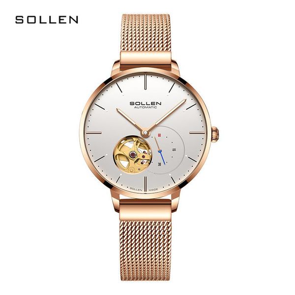 wristwatches sollen women watches mechanical watch luxury bracelet wrist wristwatch elegant ladies automatic clock relogio feminino, Slivery;brown
wristwatches sollen women watches mechanical watch luxury bracelet wrist wristwatch elegant ladies automatic clock relogio feminino, Slivery;brown