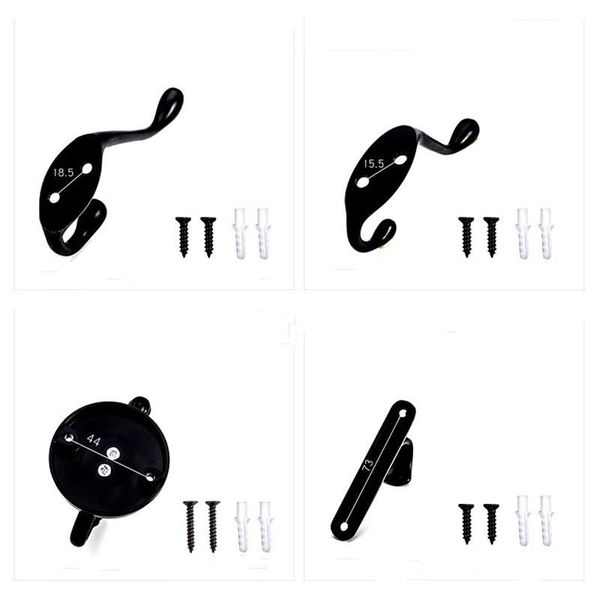 hooks & rails 1pc zinc alloy storage wall hook black cloth coat bag hat hanging kitchen racks with screws home hardware hanger
hooks & rails 1pc zinc alloy storage wall hook black cloth coat bag hat hanging kitchen racks with screws home hardware hanger