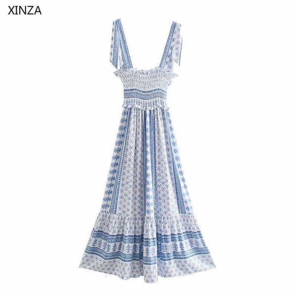 casual dresses women print long summer sleeveless wide bow straps elegant party woman elastic smocked ruffle blue wepa, Black;gray
casual dresses women print long summer sleeveless wide bow straps elegant party woman elastic smocked ruffle blue wepa, Black;gray