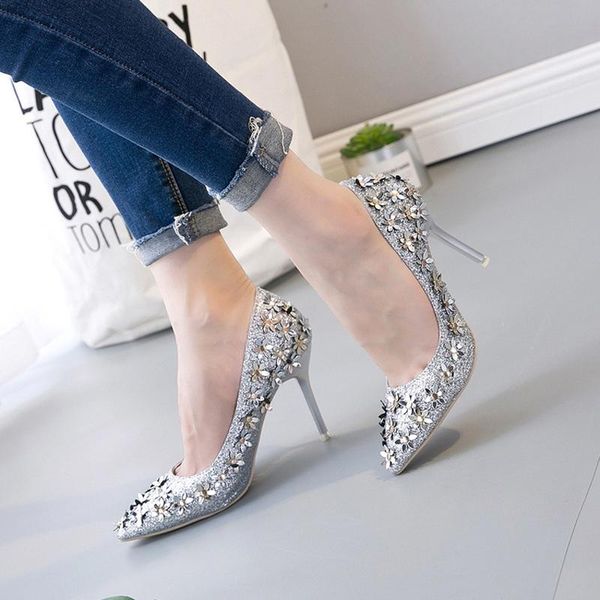 spring pointed shallow heels flowers sequins fine with single shoes banquet female wedding bridesmaid dropship dress, Black
spring pointed shallow heels flowers sequins fine with single shoes banquet female wedding bridesmaid dropship dress, Black