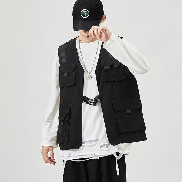 men's vests black vest cargo coat warm solid waistcoat spring autumn street hip-hop short coats men sleeveless slim jacket oversize, Black;white
men's vests black vest cargo coat warm solid waistcoat spring autumn street hip-hop short coats men sleeveless slim jacket oversize, Black;white