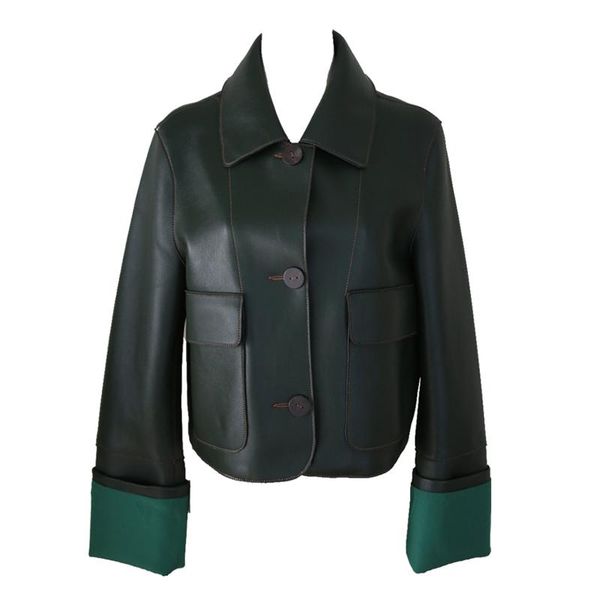 women's leather & faux ftlzz spring autumn women casual slim single breasted pu jacket long sleeve turn-down collar short coat, Black
women's leather & faux ftlzz spring autumn women casual slim single breasted pu jacket long sleeve turn-down collar short coat, Black