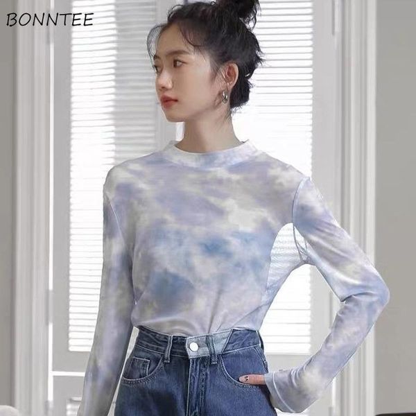 tie-dye t-shirts women o-neck long sleeve sunscreen streetwear korean style cool all-match chic translucent basic female women's t-shi, White
tie-dye t-shirts women o-neck long sleeve sunscreen streetwear korean style cool all-match chic translucent basic female women's t-shi, White