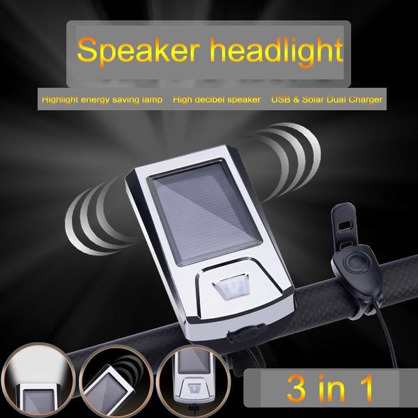 bike lights solar bicycle horn light usb charging high brightness headlamp + speaker headlights cycling lamp front
bike lights solar bicycle horn light usb charging high brightness headlamp + speaker headlights cycling lamp front